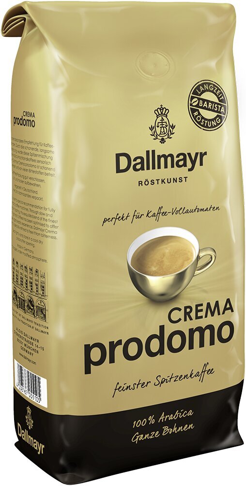 Kohvioad Dallmayr Crema Prodomo, 1kg цена и информация | Kohv, kakao | kaup24.ee