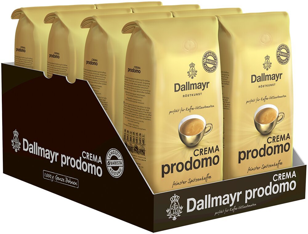 Kohvioad Dallmayr Crema Prodomo, 1kg hind ja info | Kohv, kakao | kaup24.ee