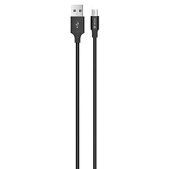 USB кабель Devia Pheez microUSB 1 м, черный цена и информация | Borofone 43757-uniw | kaup24.ee