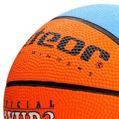 Korvpalli pall METEOR LAYUP, 3 suurus, sinine/oranž hind ja info | Korvpallid | kaup24.ee