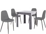 Комплект мебели для столовой Notio Living Lori 80/Lamar, серый