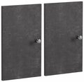 2-х дверный комплект для стеллажей Notio Living Versaille, темно-серый