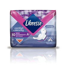 LIBRESSE Maxi Goodnight hügieenipadjad N10 hind ja info | Tampoonid, hügieenisidemed, menstruaalanumad | kaup24.ee