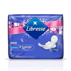 LIBRESSE Maxi Goodnight hügieenipadjad N10 hind ja info | Tampoonid, hügieenisidemed, menstruaalanumad | kaup24.ee