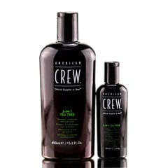 AMERICAN CREW 3 in 1 Tea Tree šampoon, palsam ja kehapesuvahend 100 ml hind ja info | Dušigeelid, õlid | kaup24.ee