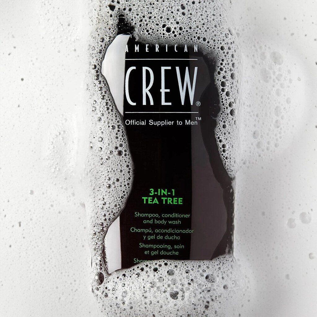 AMERICAN CREW 3 in 1 Tea Tree šampoon, palsam ja kehapesuvahend 100 ml hind ja info | Dušigeelid, õlid | kaup24.ee