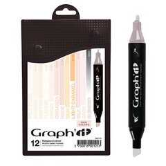 Komplekt GRAPH'IT Marker 12tk - Skin hind ja info | Kunstitarbed, voolimise tarvikud | kaup24.ee