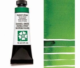 Akvarellvärvid Daniel Smith 15 ml, Hooker’s Green (PG 36, PY 3, PO 48, PY 150) hind ja info | Kunstitarbed, voolimise tarvikud | kaup24.ee