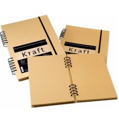 Eskiisiplokk "Kraft Paper", 120g/m2, A4 80 lh цена и информация | Тетради и бумажные товары | kaup24.ee