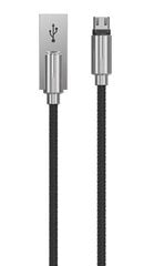 USB кабель Devia Storm microUSB 1м, черный цена и информация | Кабели для телефонов | kaup24.ee
