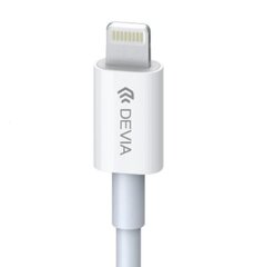 USB кабель Devia Smart PD Type-C to Lightning 1.0м 20W 3A, белый цена и информация | Borofone 43757-uniw | kaup24.ee