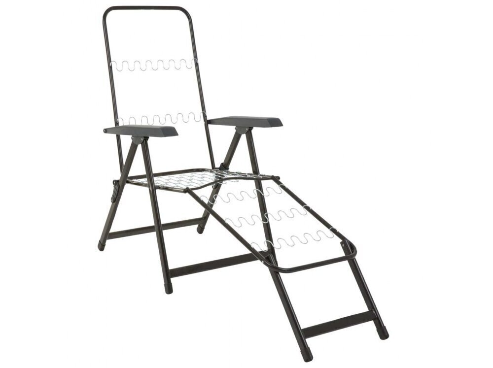 Lamamistool Patio Lena Lounger, hall/valge hind ja info | Päevitustoolid | kaup24.ee