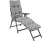 Lamamistool Patio Lena Lounger, hall/valge hind ja info | Päevitustoolid | kaup24.ee