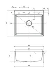 Deante гранитная кухонная мойка Deante Andante ZQN 2103, Graphite цена и информация | Раковины на кухню | kaup24.ee