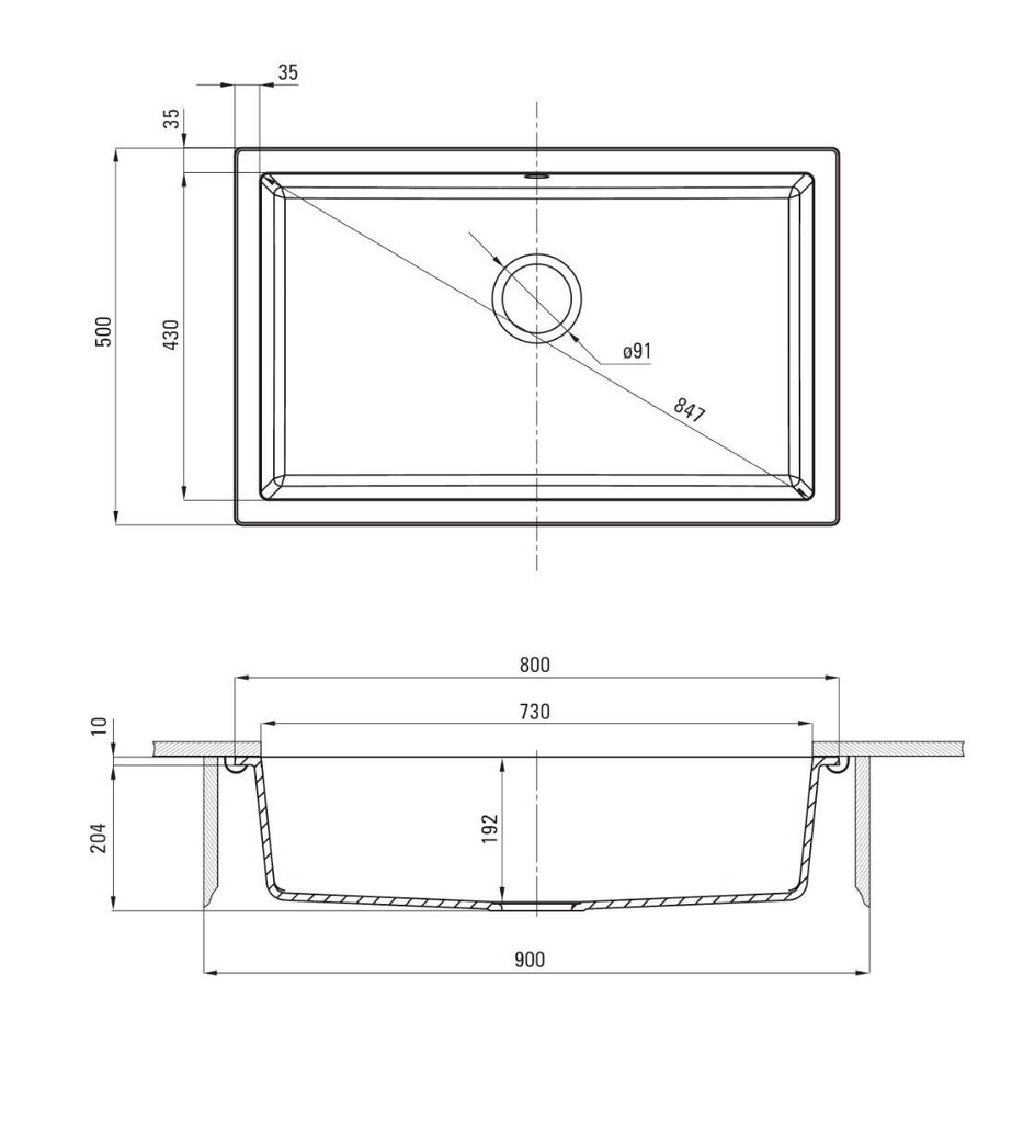 Graniidist köögivalamu Deante Corda ZQA G10D, Graphite hind ja info | Köögivalamud | kaup24.ee