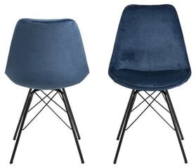 2 tooli komplekt Eris, sinine/must hind ja info | Söögilaua toolid, köögitoolid | kaup24.ee