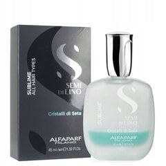 Sära andev juukseseerum Alfaparf Milano Semi Di Lino Sublime 45 ml цена и информация | Маски, масла, сыворотки | kaup24.ee