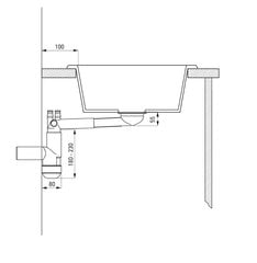 Graniidist köögivalamu Deante Eridan ZQE G103, Graphite цена и информация | Раковины на кухню | kaup24.ee