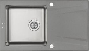 Deante graniidist ja roostevabast terasest köögivalamu Deante Prime ZSR S113, Metallic grey hind ja info | Köögivalamud | kaup24.ee