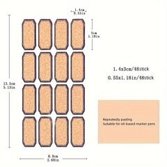 'Ретро Водонепроницаемые Деревянные Этикетки Наклейки - Многоразовые' цена и информация | Подарочные упаковки | kaup24.ee