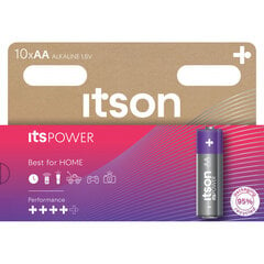 Элементы itson itsPOWER Alkaline LR6IPO/10HH цена и информация | Батарейки | kaup24.ee