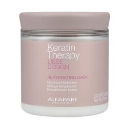 Niisutav juuksemask - Alfaparf Milano Lisse Design Keratin Therapy Rehydrating Mask, 200 ml hind ja info | Maskid, õlid, seerumid | kaup24.ee