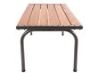 Laud Patio Park Lux 151 cm, pruun/hall цена и информация | Aialauad | kaup24.ee