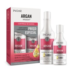 Juuksehoolduskomplekt juuste väljalangemise vastu INOAR Argan Infusion Loss Control Duo Kit: šampoon 500 ml + juuksepalsam 250 ml hind ja info | Šampoonid | kaup24.ee