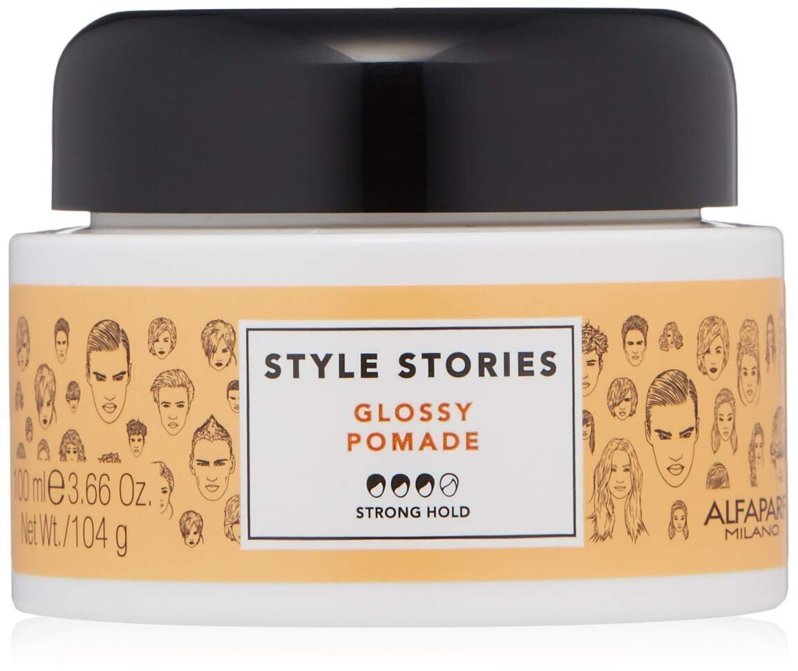 Tugeva fikseerimisega säravaha - Alfaparf Milano Style Stories Glossy Pomade Strong Hold, 100 ml hind ja info | Viimistlusvahendid juustele | kaup24.ee