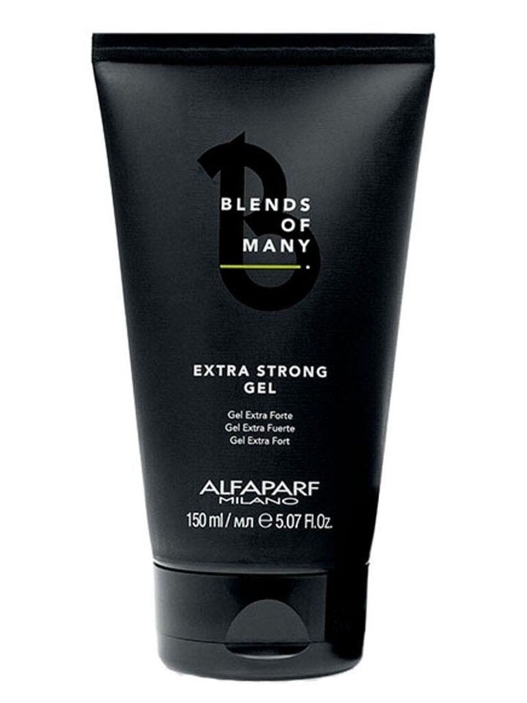 Eriti tugeva fikseerimisega juuksegeel meestele - Alfaparf Milano Blends Of Many Extra Strong Gel, 150 ml hind ja info | Viimistlusvahendid juustele | kaup24.ee