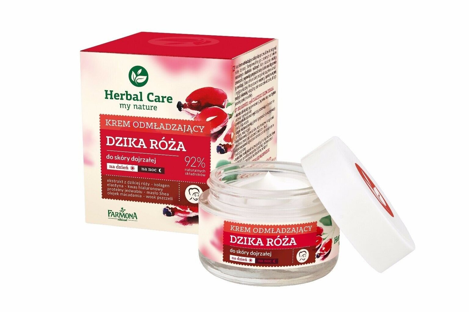 Noorendav päeva- ja öökreem Farmona Herbal Care Wild Rose 50 ml hind ja info | Näokreemid | kaup24.ee