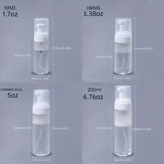 '1tk/2tk 50ml/100ml/150ml Vahtseep Pudel Plastmousse Refill Hotellidele/poedele' hind ja info | Vannitoa sisustuselemendid ja aksessuaarid | kaup24.ee