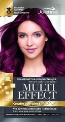 Окрашивающий шампунь для волос Joanna Multi Effect 35 г, 04 Raspberry Red цена и информация | Краска для волос | kaup24.ee