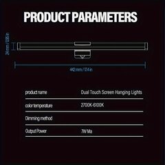 'Компьютерная Мониторная Лампа, RGB Подсветка, Сенсорное Управление' цена и информация | Фонари и прожекторы | kaup24.ee