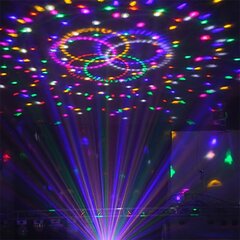 '10LED päikese disko maagiline pallilamp, RGB DJ lava projektor, puldiga.' hind ja info | Valgustid ja lambid | kaup24.ee