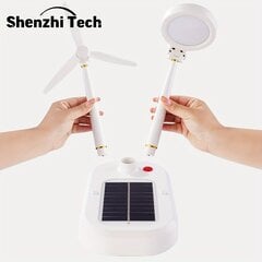 'Портативный вентилятор и LED лампа Shenzhi Tech с солнечным питанием.' цена и информация | Фонари и прожекторы | kaup24.ee