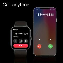 'Nutikas Kell (Võta/Helista) Android Ja iPhoneidele, 4.65cm Puutetundlik Ekraan Metallkorpus Traadita Häälkõne Nutikas Kell IP68 Veekindel Spordikell Naistel Meestel.' hind ja info | Nutikellad (smartwatch) | kaup24.ee