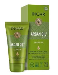 Pähejäetav palsam argaaniaõliga INOAR Argan Oil Leave-in 50 ml цена и информация | Бальзамы, кондиционеры | kaup24.ee