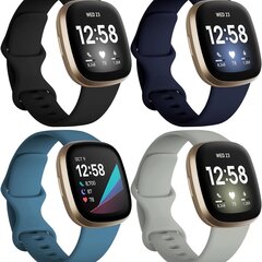 'Комплект из 4 ремешков для Fitbit Sense/Versa.' цена и информация | Смарт-часы (smartwatch) | kaup24.ee