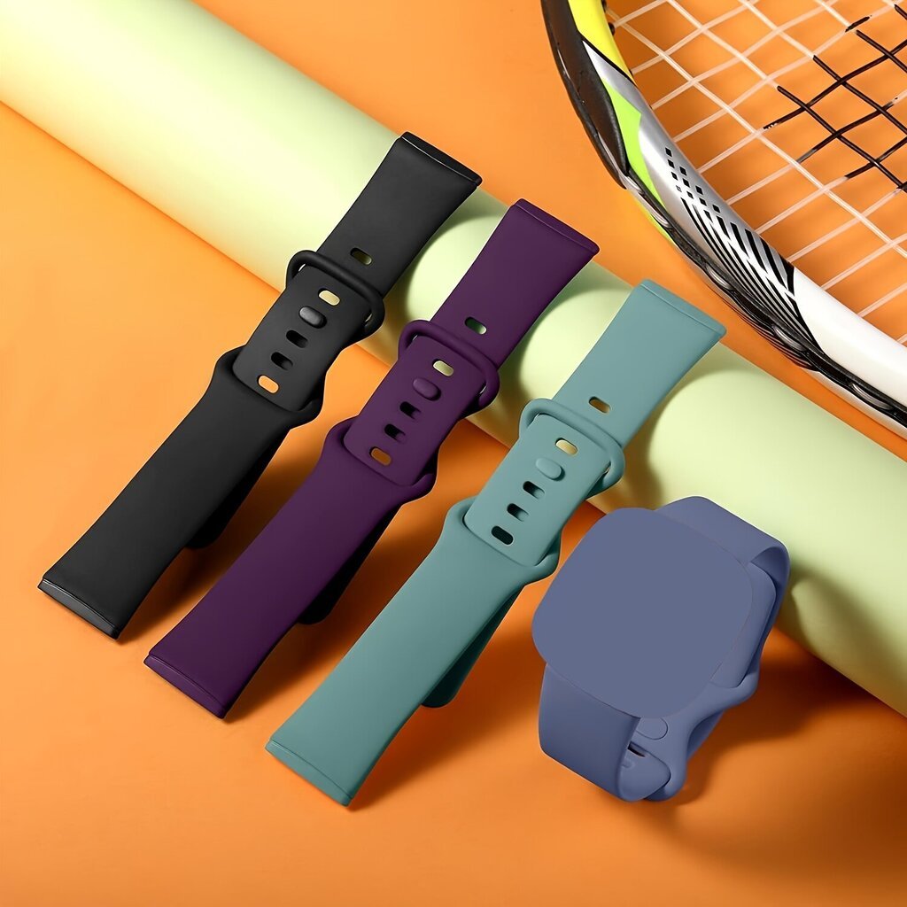 4 Pakki Rihmad Ühilduvad Fitbit Sense/Versa 3/4 Sense 2, Pehme TPU Spordi Rihm, Asendus Käepael Naiste Meeste Jaoks. hind ja info | Nutikellad (smartwatch) | kaup24.ee