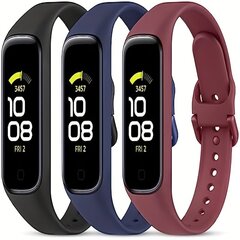 'Wanme Asendusribad Samsung Galaxy Fit 2 Naistele ja Meestele, 3 Pakend Silikoon Sportrihm, Ühildub Samsung Galaxy Fit 2 SM-R220 Randmerihm Tarvikud.' hind ja info | Nutikellad (smartwatch) | kaup24.ee