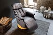 Tugitool recliner MC Akcent Calgary Comfort L, must/beeži värvi цена и информация | Tugitoolid ja tugitoolvoodid | kaup24.ee