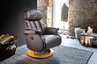 Tugitool recliner MC Akcent Calgary Comfort L, must/beeži värvi цена и информация | Tugitoolid ja tugitoolvoodid | kaup24.ee