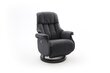 Tugitool recliner MC Akcent Calgary Comfort L, must/must цена и информация | Tugitoolid ja tugitoolvoodid | kaup24.ee