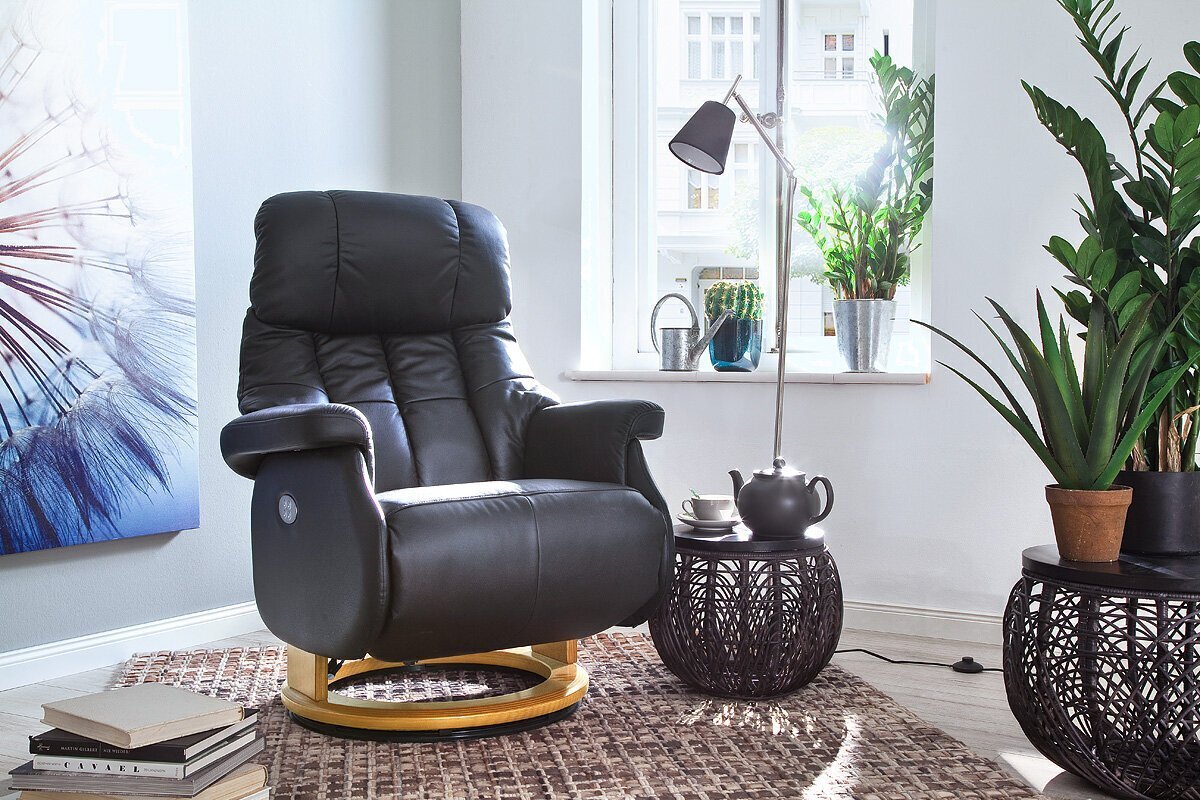 Tugitool recliner Calgary Comfort XL, pruun/beež värv цена и информация | Tugitoolid | kaup24.ee