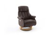 Tugitool recliner Calgary Comfort XL, pruun/beež värv hind ja info | Tugitoolid | kaup24.ee