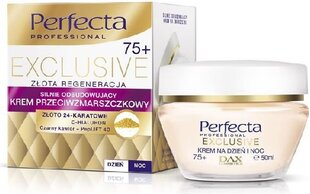 Intensiivne kortsudevastane näokreem Perfecta Exclusive 75+ 50 ml hind ja info | Näokreemid | kaup24.ee