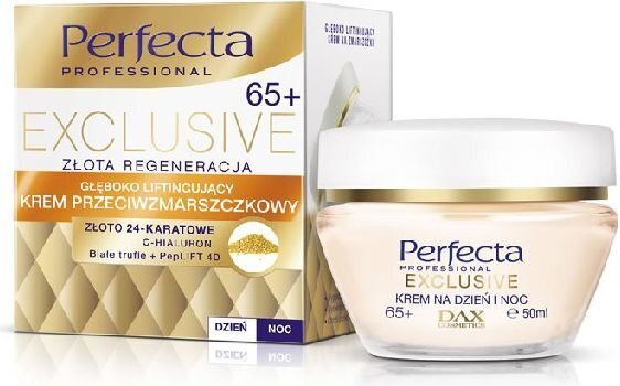 Kortsudevastane näokreem Perfecta Exclusive 65+ 50 ml hind ja info | Näokreemid | kaup24.ee