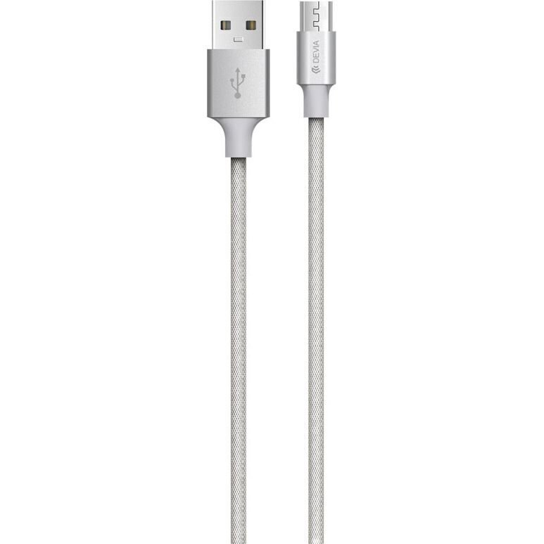 Kaabel Devia Pheez, USB - Micro USB (5V 2.4A), 2m цена и информация | Mobiiltelefonide kaablid | kaup24.ee