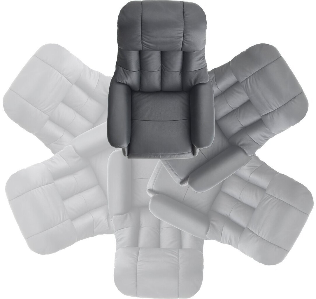 Tugitool recliner MC Akcent Calgary Comfort L, matt pruun/beež hind ja info | Tugitoolid | kaup24.ee